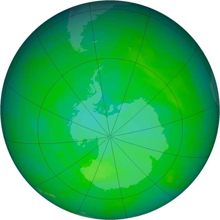 Ozone Map 1991-12-02